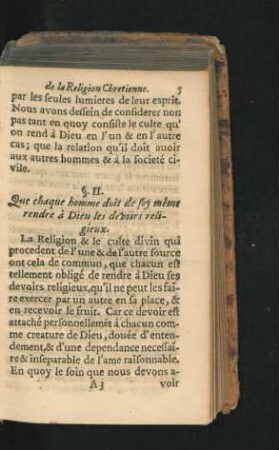 §II. Que chaque homme doit de soy meme rendre a Dieu les devoirs religieux.
