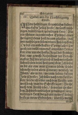 IV. Gebet um die Nachfolgung Christi.