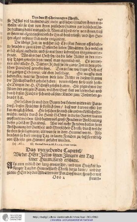 Das vierzehende Capittel