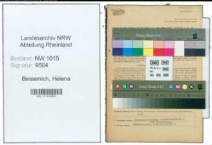 Entnazifizierung Helena Bessenich , geb. 19.03.1911 (Saengerin)