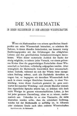 Allgemeine Tendenz.