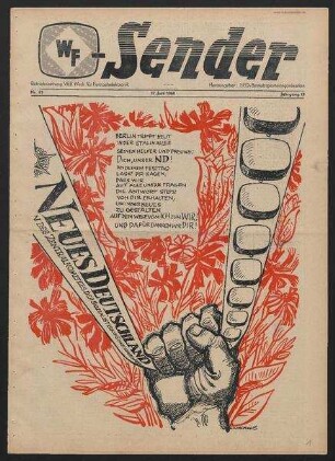 Betriebszeitung 'WF-Sender', Nr.23/1960 (17. Juni 1960)