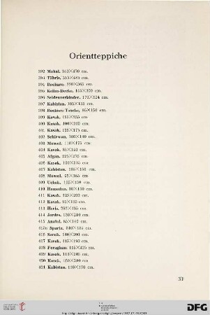 Orientteppiche (Nr. 392-452)