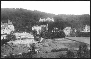 Marienbad. Villenviertel am Stadtgarten mit Villa "Luginsland"