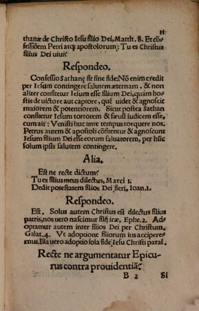 Disputationes seu argumentationes theologicae