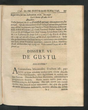 Dissert. VI. De Gustu.