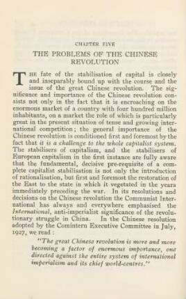Chapter Five The Problems Of The Chinese Revolution