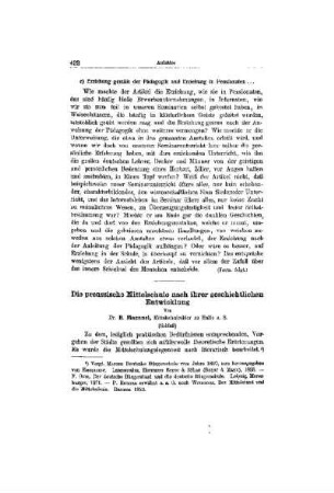 Die preussische Mittelschule nach ihrer geschichtlichen Entwicklung : (Schluß)