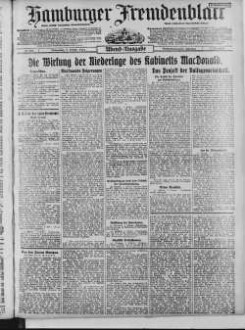 Hamburger Fremdenblatt, Abendausgabe