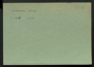 Liebhardt, Georg