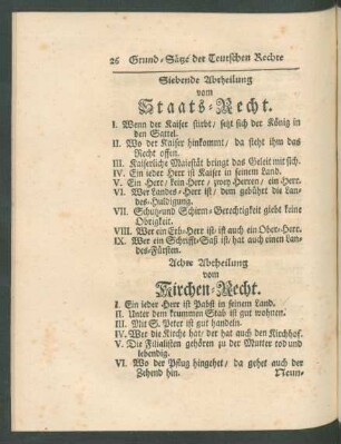 Achte Abtheilung vom Kirchen-Recht.