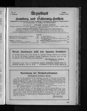 Anordnung der Reichsärztekammer