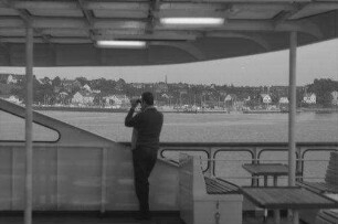 Heikendorf: vom Schiffsdeck auf Heikendorf
