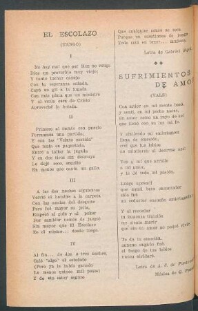 Sufrimientos de amor : (Vals)