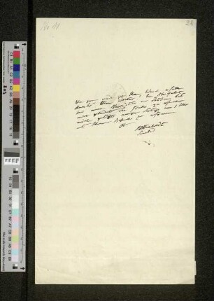 Brief an Dr. Gustav Karsten