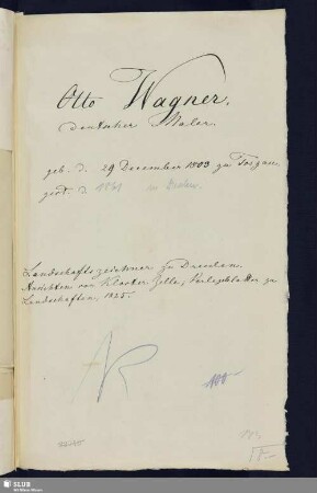 107-114. Wagner, Otto