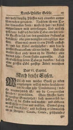 Das VI. Capitel. Noth bricht Eysen.