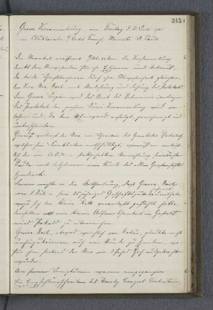 Grosse Versammlung am Freitag d. 21. Juli 1905