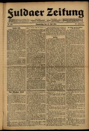 Ausgabe vom Donnerstag, den 10. Juli 1913.
