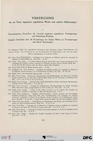Verzeichnis der im Texte abgekürzt angeführten Werke und anderer Abkürzungen