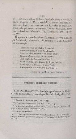 Fonctions homogènes entières.