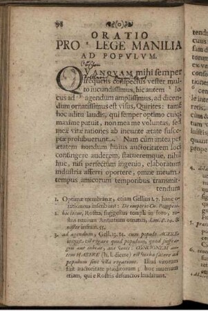 Oratio Pro Lege Manilia Ad Populum