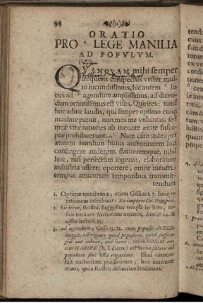Oratio Pro Lege Manilia Ad Populum
