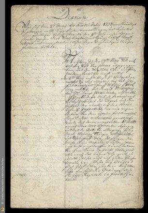 Bericht über die Schlacht bei Kornia (1738)