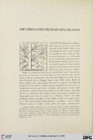 4. Pér. 12.1914-1916: Une lithographie inédite d'Eugéne Delacroix