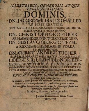 Chronotaxis millenarii ab O. C. quarti, pro specimine et exercitio chron. theol. conscripta