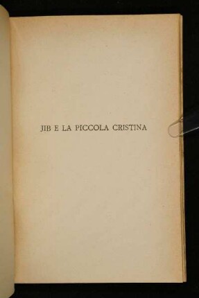 Jib E La Piccola Cristina