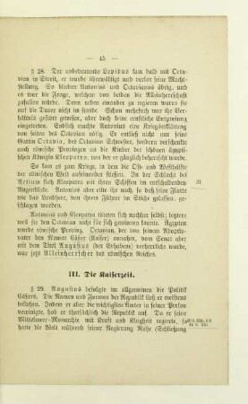 III. Die Kaiserzeit