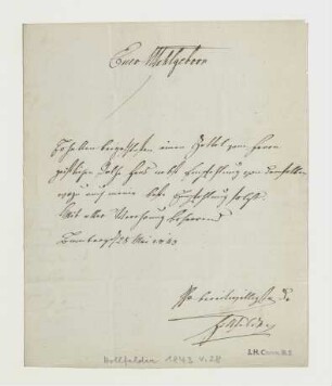 Brief von Andreas Hollfelder an Joseph Heller
