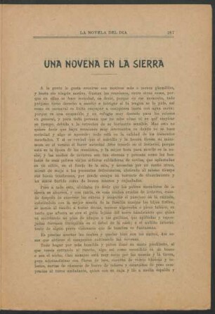 Una novena en la sierra