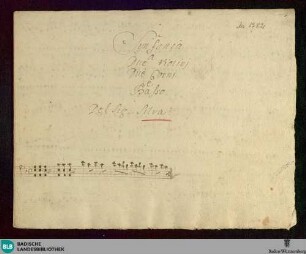 Symphonies - Don Mus.Ms. 1782 : F