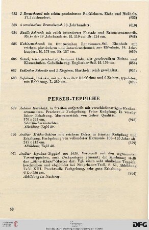 Perser-Teppiche (Nr. 689-691)