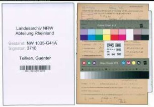 Entnazifizierung Guenter Teilken , geb. 20.05.1922 (Kaufm.Angestellter)