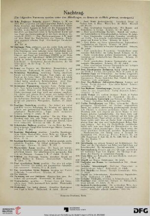 Nachtrag (Nr. 981-1026)