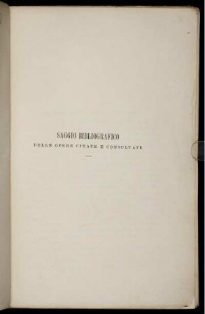 Saggio Bibliografico...