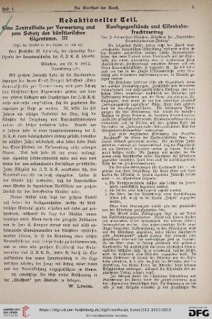 Eine Zentralstelle zur Verwertung und zum Schutz des künstlerischen Eigentums, III