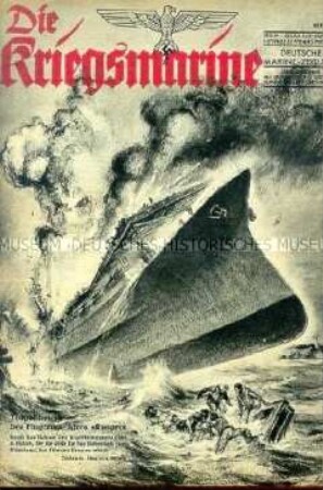Illustrierte Halbmonatszeitschrift "Die Kriegsmarine" u.a. zum Seekrieg im Pazifik