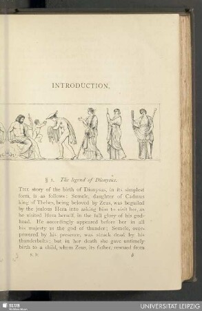 § 1, The legend of Dionysus