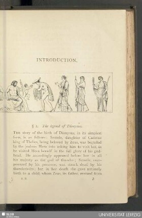 § 1, The legend of Dionysus