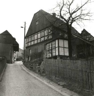 Grünhainichen, Hohe Straße 10. Wohnhaus (1787). Straßenansicht