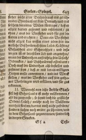 643-647, II. Wiewohl nun diser dritte Staffel deß Gehorsambs ist ...