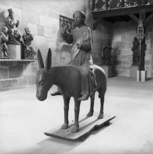 Christus auf dem Palmesel : Nürnberg, Germanisches Nationalmuseum. Christus auf dem Palmesel, Nürnberg, um 1370