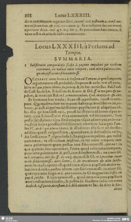 Locus LXXXIII. à Persona ad Tempus