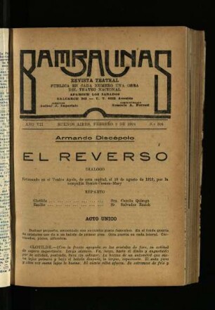 El reverso : díalogo