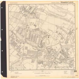 Deutsche Grundkarte, Blatt Düsseldorf-Lörick, 1960