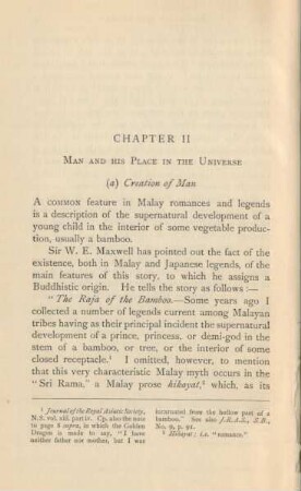 Chapter II. Man and his place in the universe